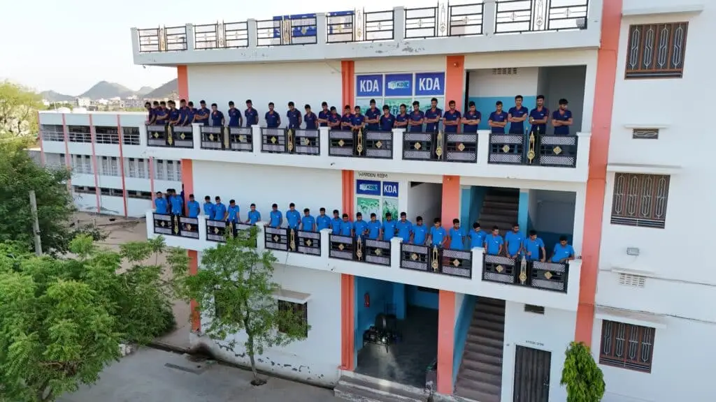 Aerial view of the Kuchaman Defence Academy campus