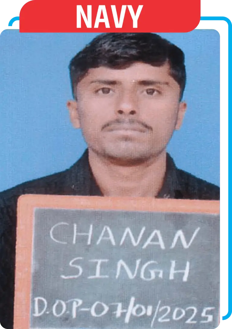 Chanan Singh, selected in Indian Navy